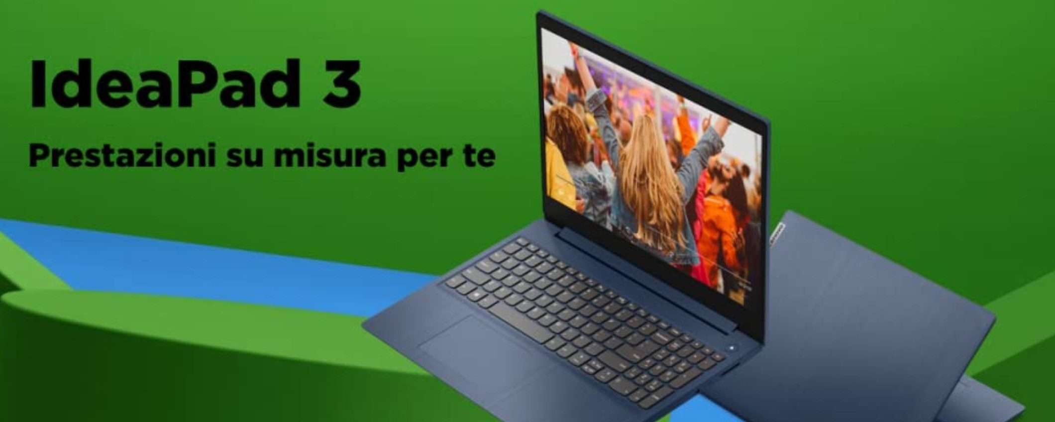 Lenovo IdeaPad 3, notebook con i5 in offerta a meno di 450€