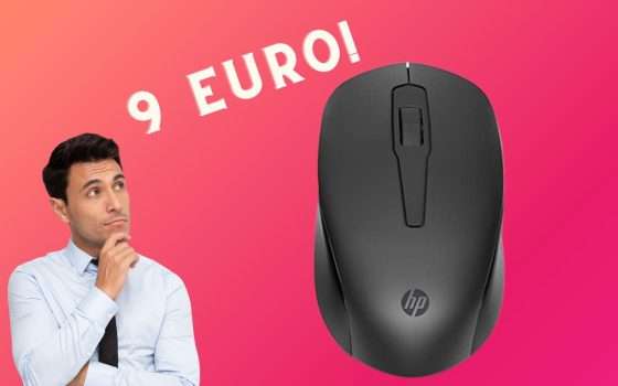 Questo mouse wireless HP lo paghi solo 9€ con il 41% di sconto