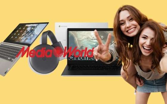 Volantino MediaWorld: con Chromebook Days tante offerte Chrome OS