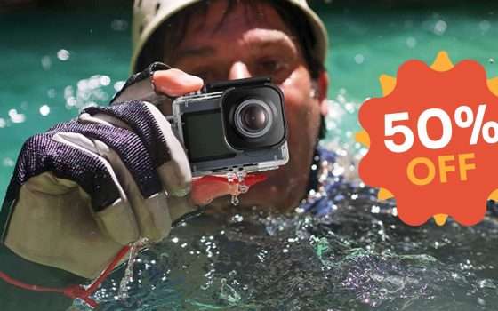 Action Cam 4K: offerta LAMPO assurda, la paghi solo 50€