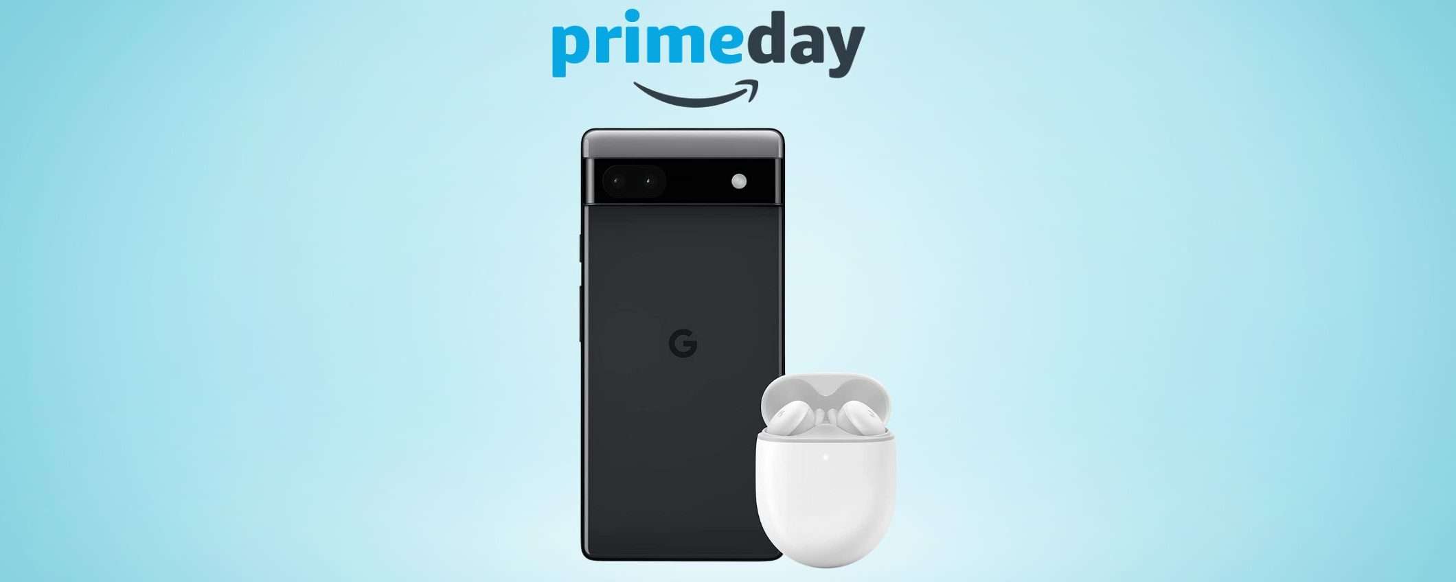 Google Pixel 6a con auricolari Pixel Buds IN REGALO: offerta Prime Day