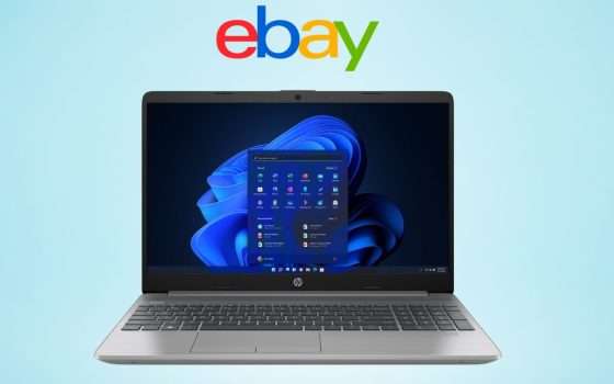 Notebook HP con i7 e Windows 11 a 469€ con gli sconti tech eBay