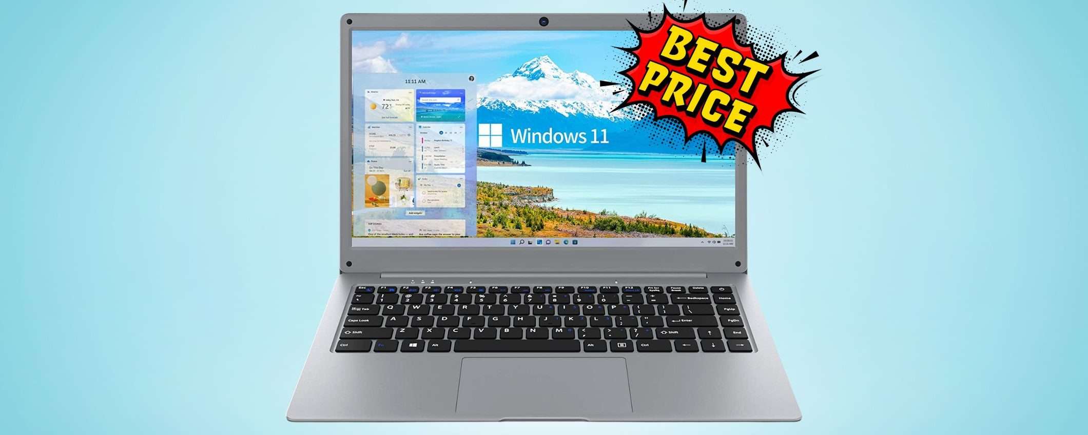 PC portatile con 12GB di RAM e Windows 11: offerta lampo SHOCK (-630€)