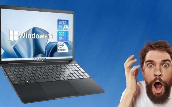 Laptop con Windows 11: errore di prezzo su Amazon? 600 euro di sconto