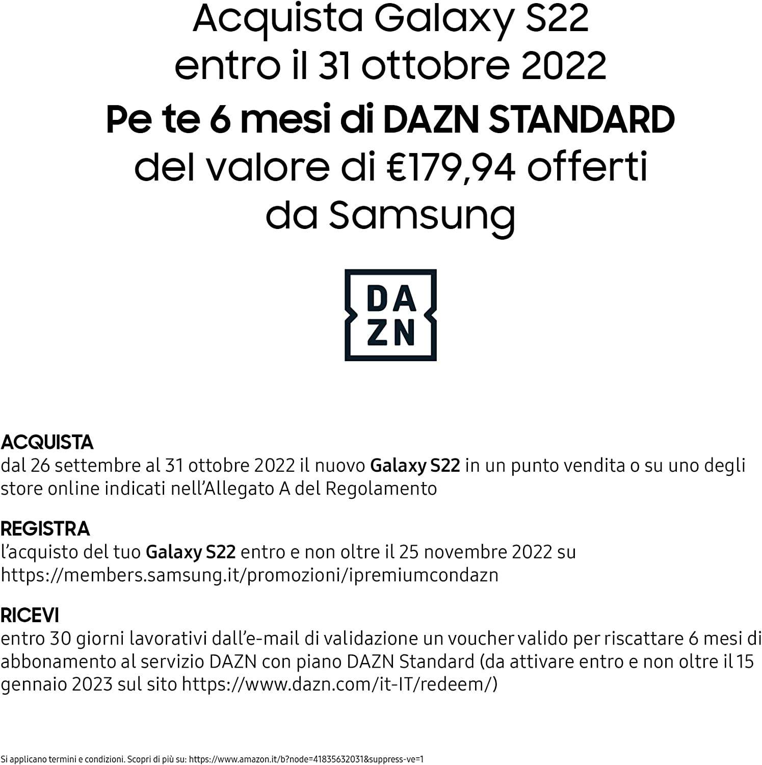 Samsung Galaxy S22 DAZN gratis