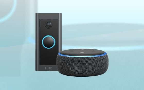 Echo Dot in sconto con Ring Video Doorbell in regalo