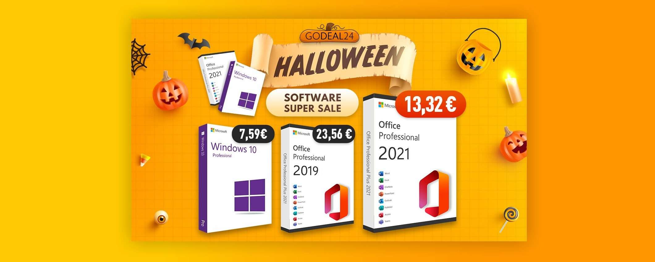 Office, licenza perpetua a 12€? Si può, con gli sconti di Halloween Godeal24