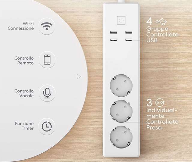 La multipresa intelligente con WiFi di Refoss