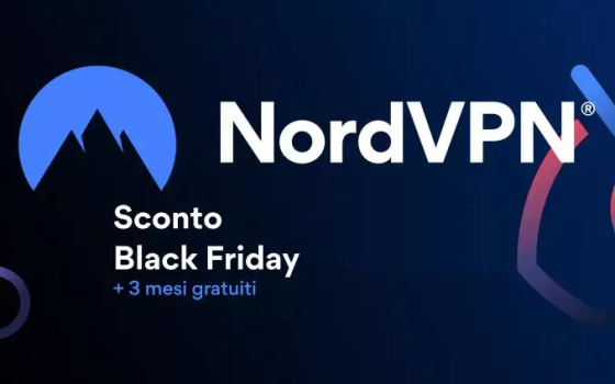 NordVPN, sconto Black Friday: -305€ e tre mesi gratis