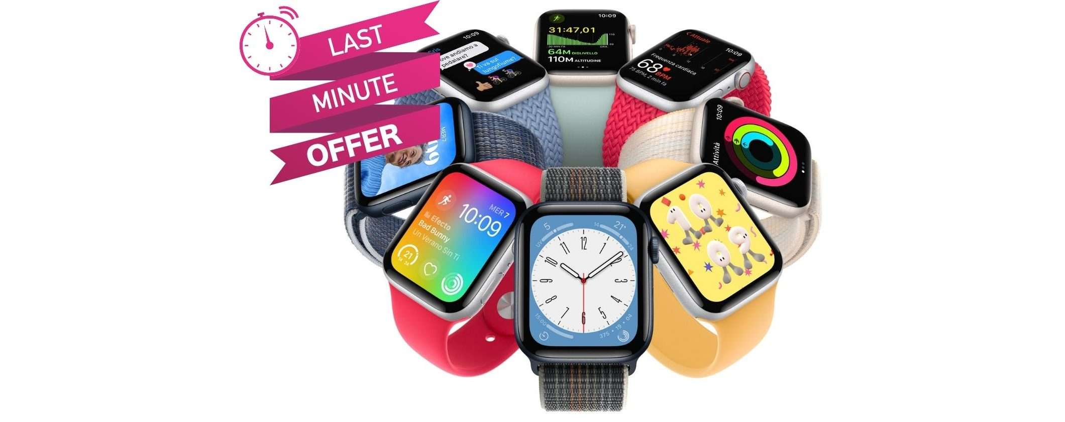 Primo SOTTOCOSTO per il nuovissimo Apple Watch SE 2 su Amazon