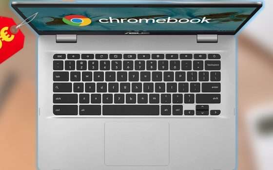 ASUS Chromebook in offerta su Amazon: solo 199€, quasi metà prezzo