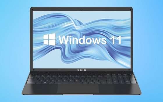 Notebook con W11, 8GB RAM e SSD 256GB: offerta lampo assurda a 259€