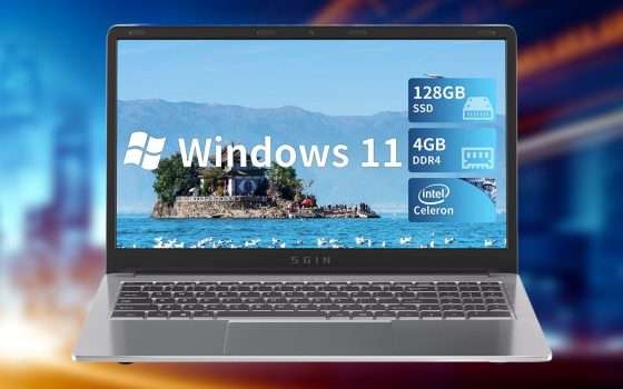 Notebook con W11, Intel e SSD: solo 219 euro in offerta lampo Amazon