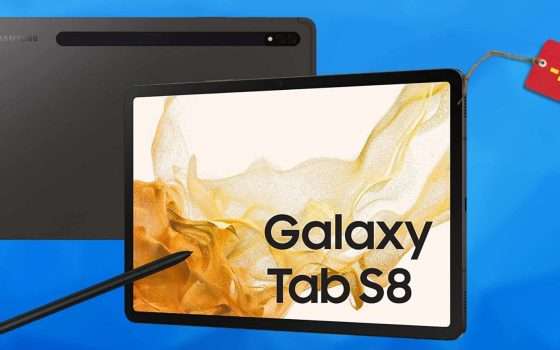 Samsung Galaxy Tab S8 2022: subito 200€ di sconto su Amazon