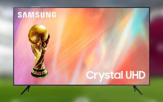 Con questa TV Samsung in offerta guardi i Mondiali in 4K GRATIS