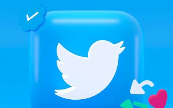 Twitter: badge blu, oro e grigio per gli account