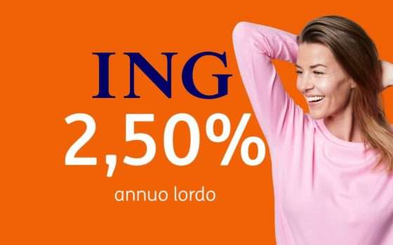 ING regala il 2,50% lordo (ma ancora per poco)