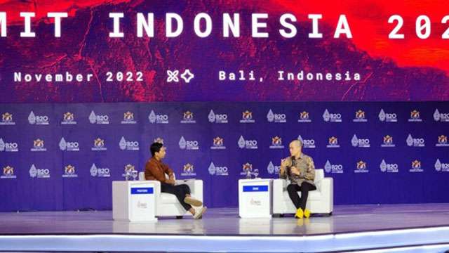 Changpeng 'CZ' Zhao di Binance al B20 Summit Indonesia 2022