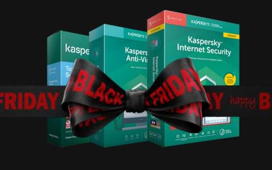 Black Friday di Kaspersky: 3 software Antivirus con l'80% di sconto