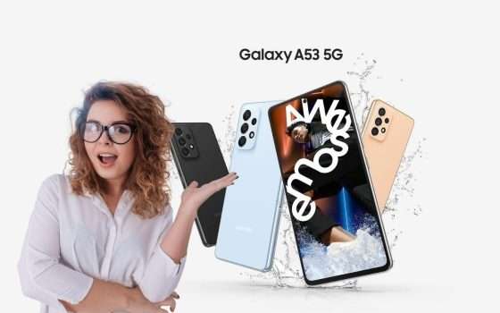 Samsung Galaxy A53: super sconto di 145€ su Amazon