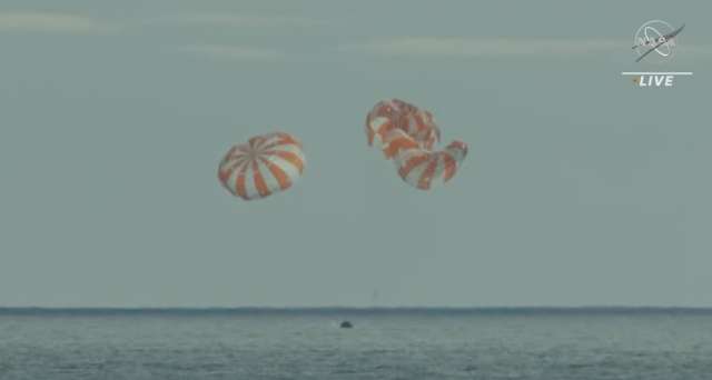 Artemis I - Orion splashdown