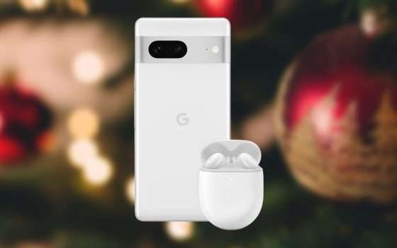 Pixel 7 con auricolari Buds in regalo: offerta Amazon per Natale