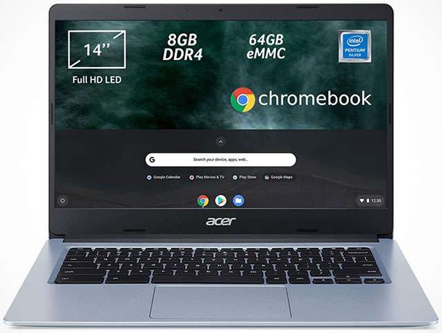 Il notebook Acer Chromebook 314 con sistema operativo ChromeOS