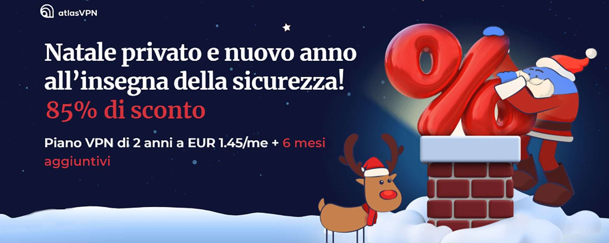 Nuova VPN per Natale: bastano 1,45 euro al mese per una connessione veloce e sicura