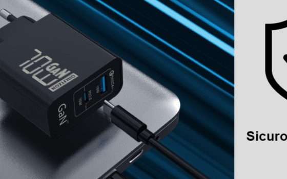 Caricatore USB 70W GaN: la nuova tecnologia è in offerta a 10€