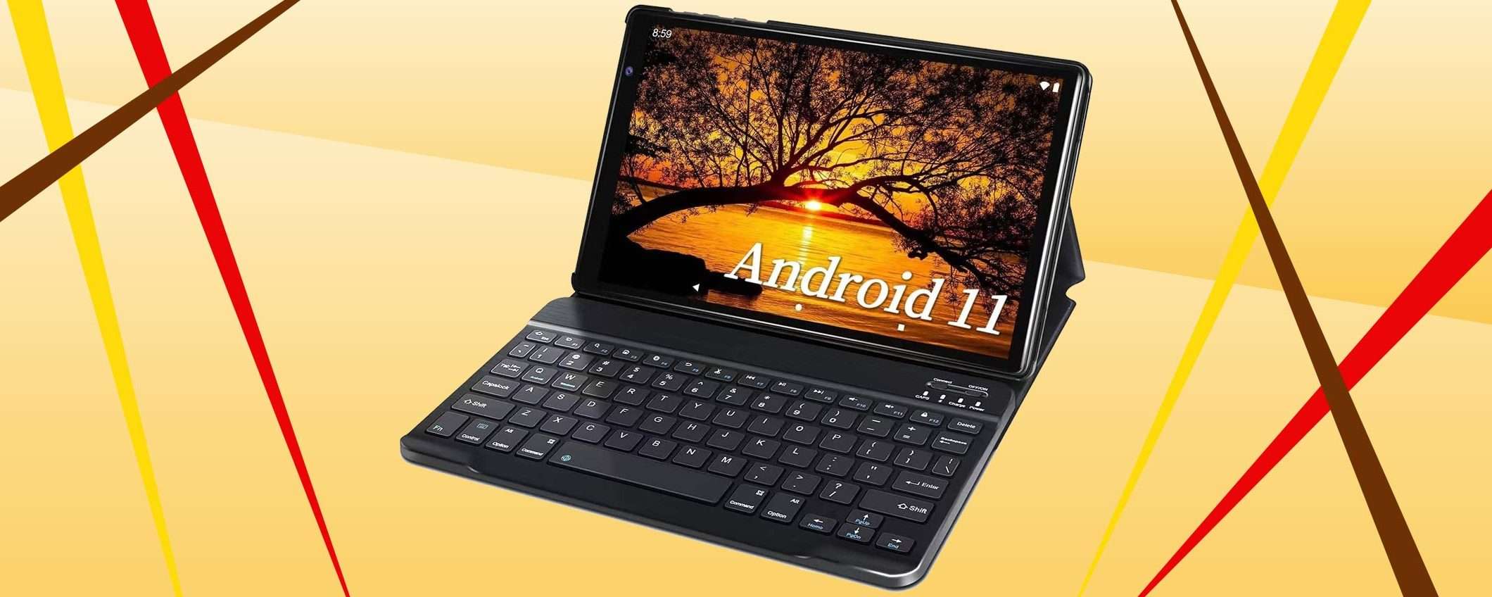 Tablet Android con tastiera e penna: prezzo stracciato