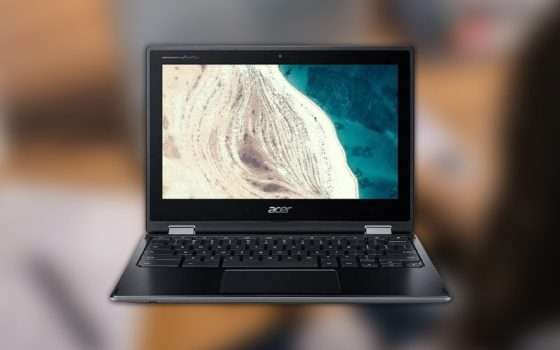 Chromebook con display touchscreen: 159 euro in offerta Amazon