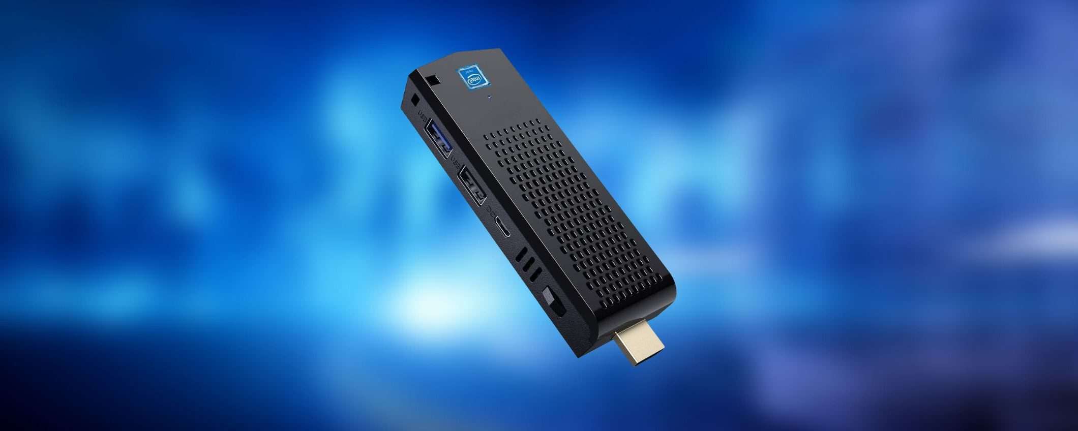 Mini PC Stick con 8GB RAM, Windows 10 Pro e 128GB di spazio: 129€ su Amazon