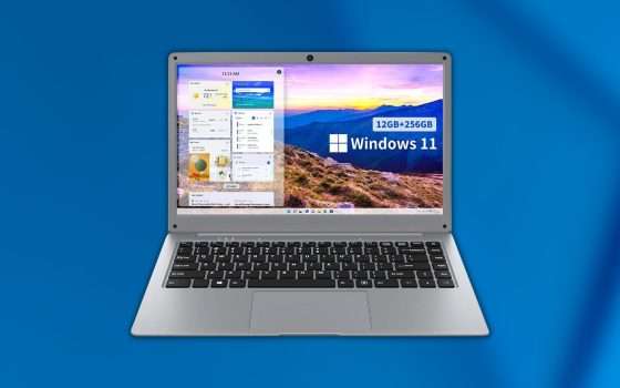 Notebook con 12GB RAM, SSD 256GB e Windows 11: 269 euro su Amazon