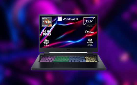 Notebook da gaming con Ryzen 9 e RTX 3070: 699 euro di sconto su Amazon