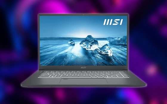 Notebook da gaming MSI: i7, 16GB RAM, 1TB SSD e RTX 3050 con 600€ di sconto