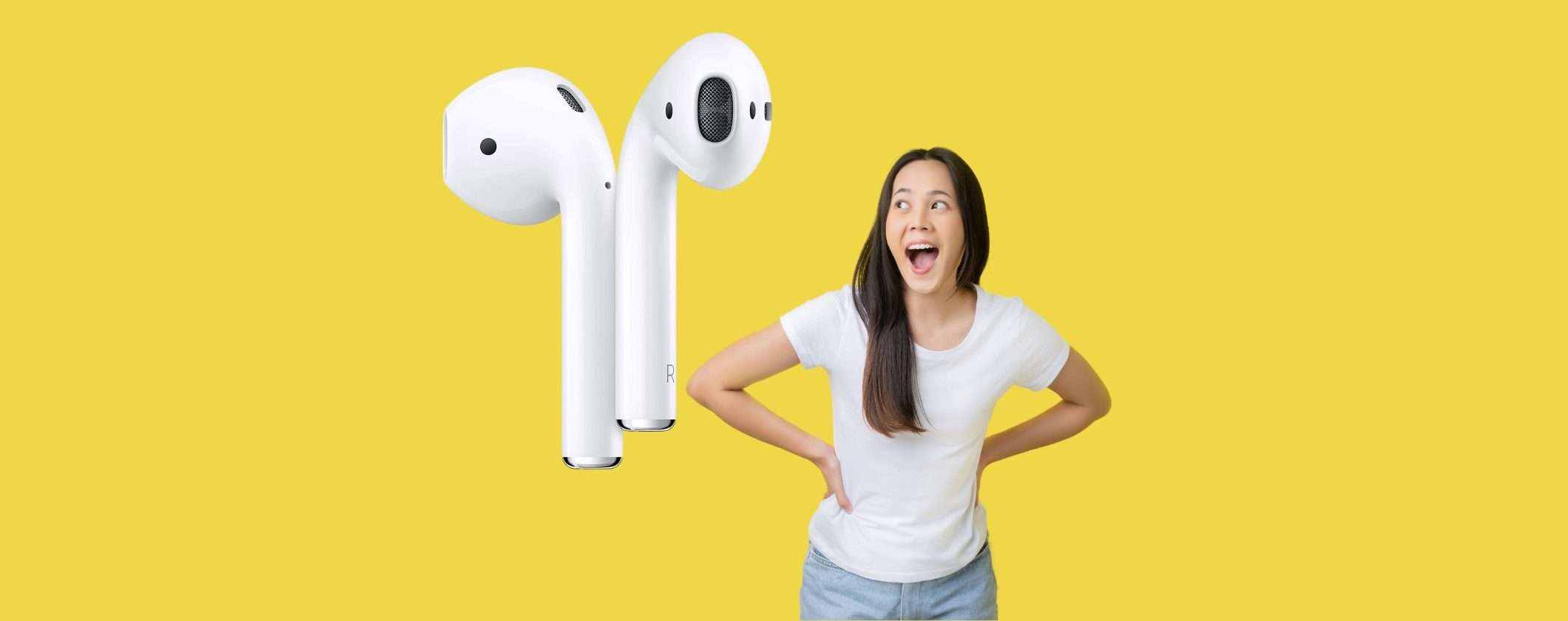 Apple AirPods 2: prezzo FUORI DI TESTA su Amazon