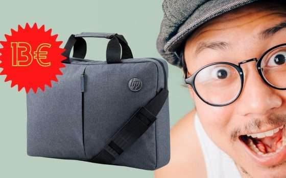 L'elegante borsa HP per notebook è in offerta a soli 13€ su Amazon