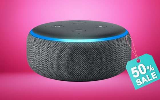 Echo Dot 3a generazione: porta in casa Alexa con il 50% di sconto