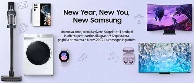 La promozione New Year, New You, New Samsung