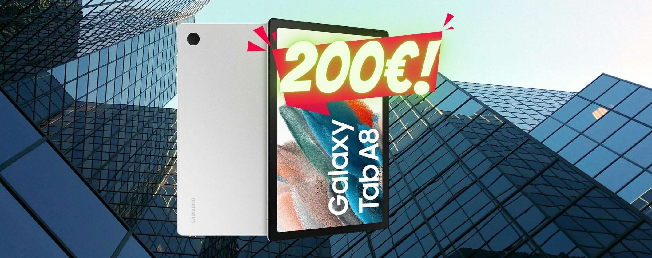 Samsung Galaxy Tab A8: l'iconico tablet è in offerta a 200€