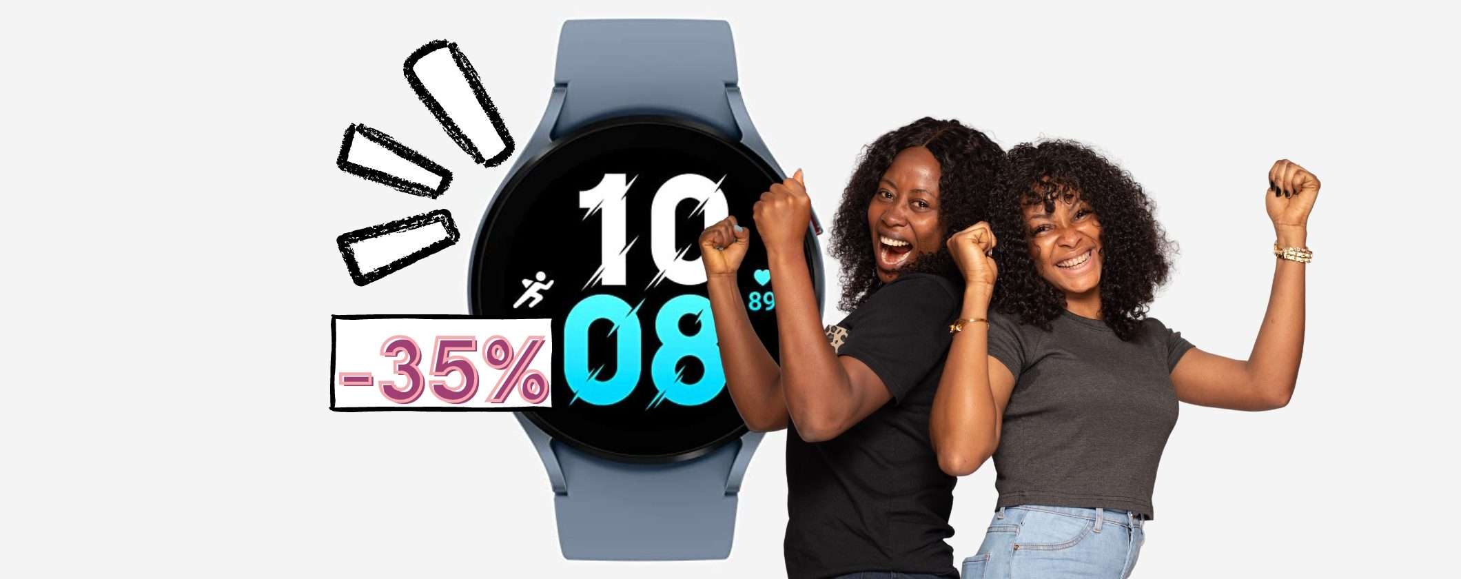 Samsung Galaxy Watch5: su Amazon 35% di SCONTO