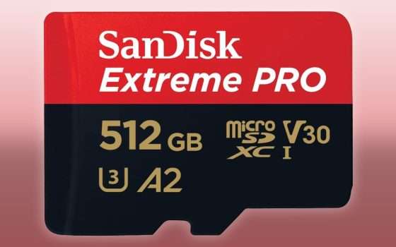 microSD 512GB SanDisk: oggi meno di metà prezzo