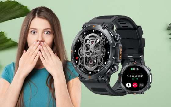 Smartwatch BESTIALE con tanto di chiamate Bluetooth: prezzo regalo