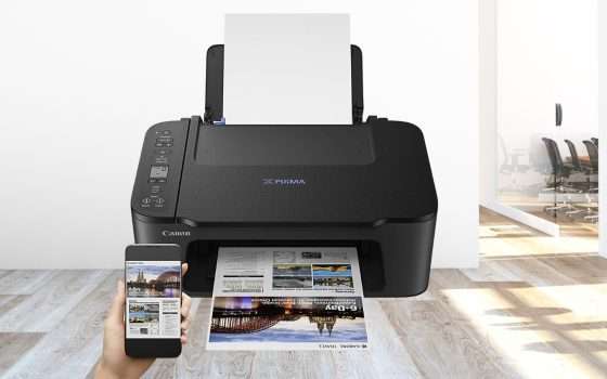 Stampante Canon BOMBA, multifunzione e WiFi: tua a soli 50€