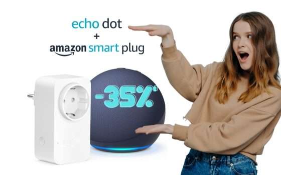 SUPER BUNDLE: Echo Dot 5 + Presa intelligente Amazon (-35%)