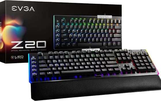 Tastiera da gaming EVGA Z20 scontata del 53% su Amazon