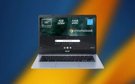 Acer Chromebook 314, OFFERTA LAMPO su Amazon (-70€)