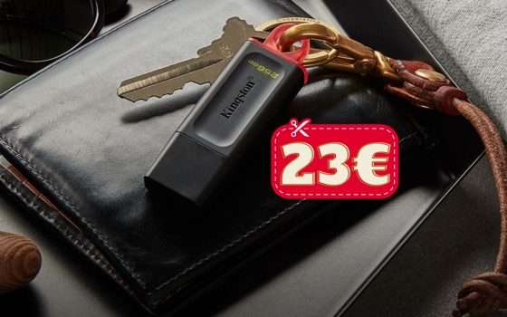 Chiavetta USB 256GB Kingston: solo 23€, Amazon fuori di testa