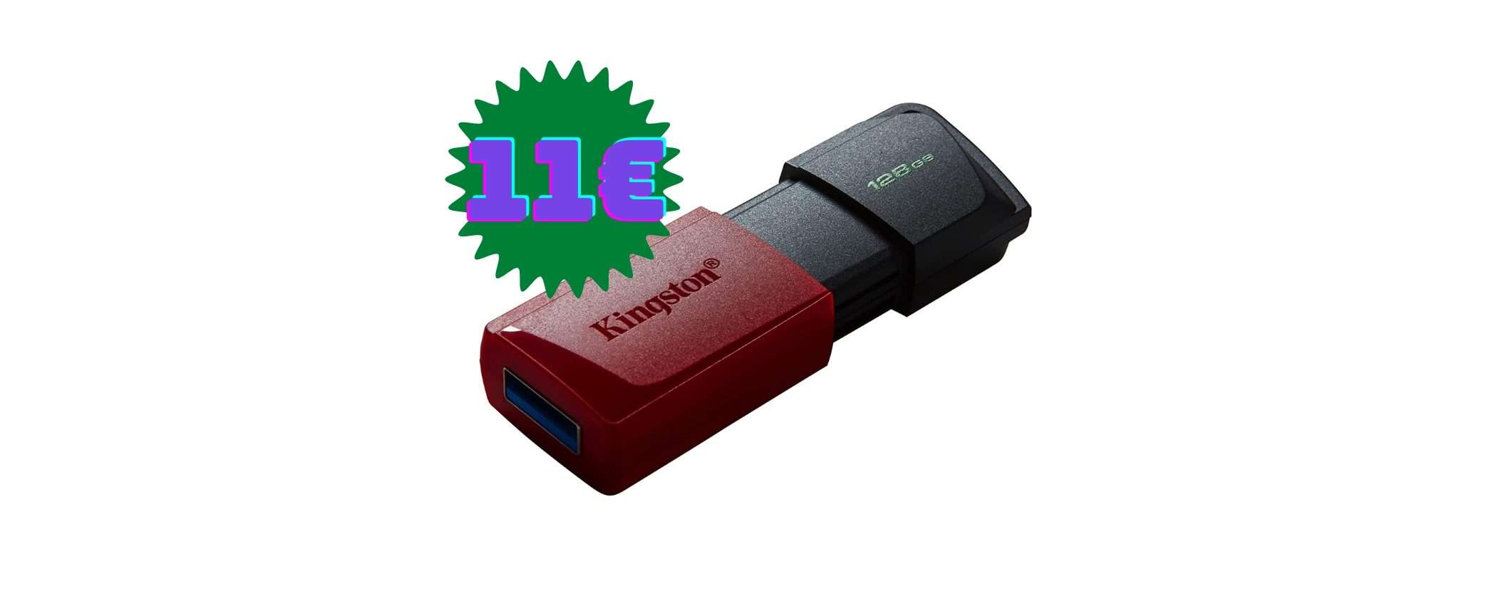 Chiavetta USB Kingston 128GB in errore di prezzo su Amazon