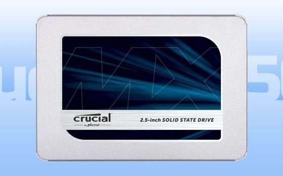 Crucial MX500: il prezzo della SSD crolla grazie al coupon